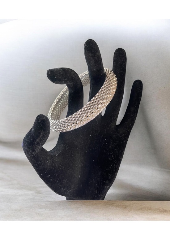 Jewelry - STERLING SILVER LUXURY LARGE BOLD MESH BRACELET